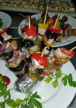 Una foto de Brochettes de cerdo