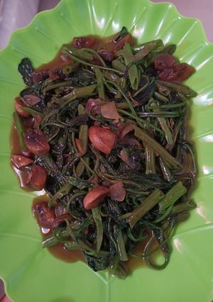 Foto resep Tumis kangkung jamur