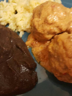 Una foto de Albóndigas en crema de chipotle