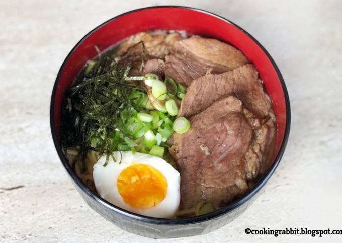 Recipe of Homemade Shoyu ramen