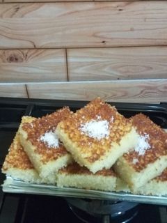 صورة لوصفة بسبوسة بالنواد كوكو