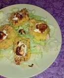 Croqueta de arroz con huevo