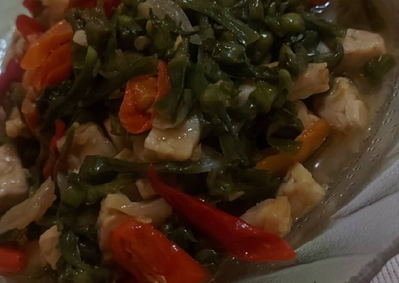 Tumis genjer tempe
