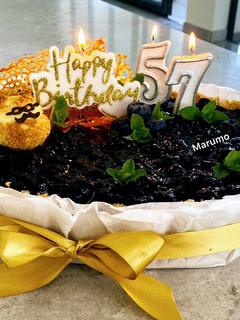A picture of ❤️Birthday Blueberry cheesecake with no bake❤️.