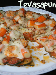 Una foto de Pizza marinera Estela
