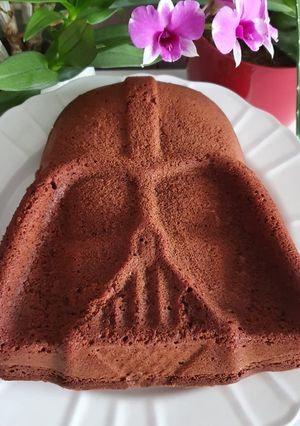 Une photo de Moelleux chocolat Dark Vador