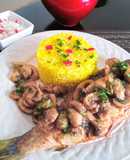 Pescado con Champiñones 👍🇵🇪