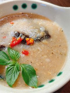Hình của món Cháo nấm tràm.