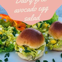 A picture of Dairy-free avocado egg salad.