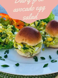 A picture of Dairy-free avocado egg salad.