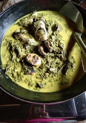 Foto resep Sayur daun singkong & Ikan tongkol