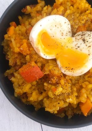 Une photo de One pot rice potimarron