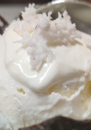 A picture of Refreshing coconut ice cream.