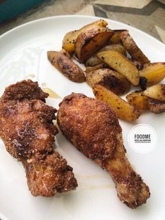 Una foto de 🍗Pollo frito estilo cajún🍗
