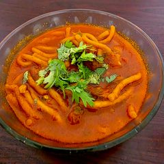 A picture of Kathiyawadi Sev Tomato Sabji.