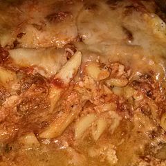 A picture of Mae's Baked Penne.