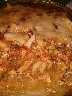A picture of Mae's Baked Penne.