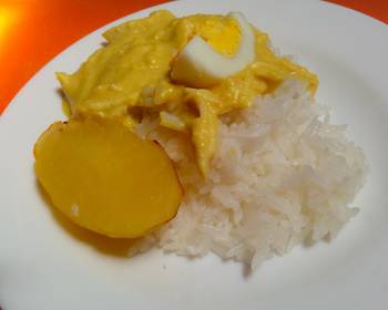 Fresh, Cooking Recipe Aj de gallina Peruvian dish Delicious