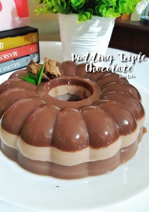 Foto resep Pudding 'Triple Chocolate'