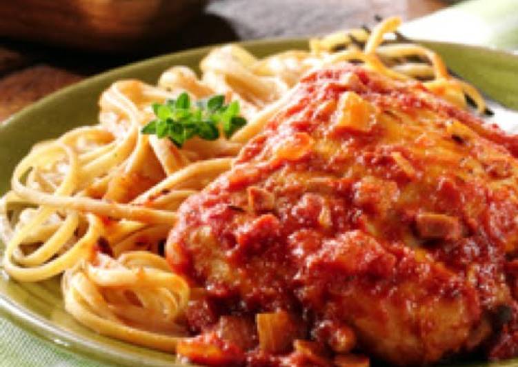 Recipe of Any-night-of-the-week Skillet Chicken Cacciatore