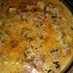A picture of Wild Rice Chicken Casserole.