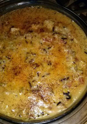 A picture of Wild Rice Chicken Casserole.