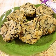 A picture of Soft & Chewy Soba Flour and Tofu Dango with Hijiki Seaweed.