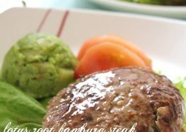 Recipe of Homemade Hamburger Steaks with Lotus Root