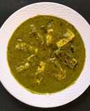 Paneer in Green curry (methi chaman)