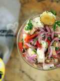 Ceviche vegano de abacaxi de Marataízes