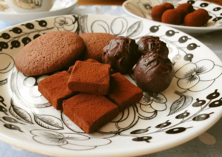 Steps to Make Super Quick Homemade Dense Earl Grey Flavored Chocolate Truffles