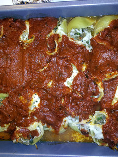 A picture of Stuffed Shells.