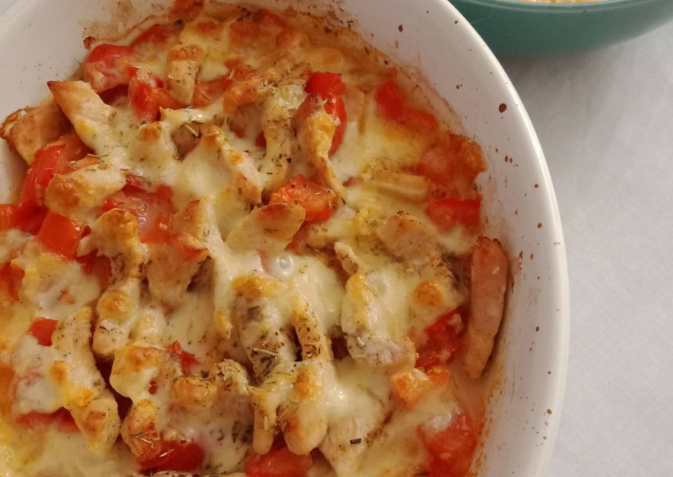 🌷 Poulet gratiné mozzarella et tomates 🌷