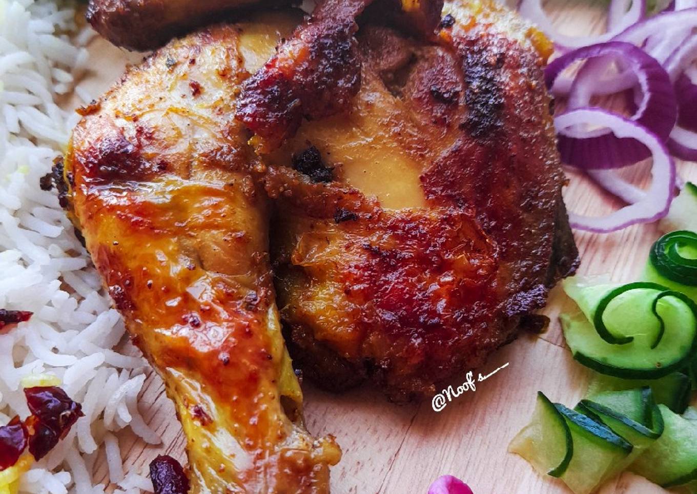 Farrouj Meshwi (Ayam Panggang Arab ala Teflon)