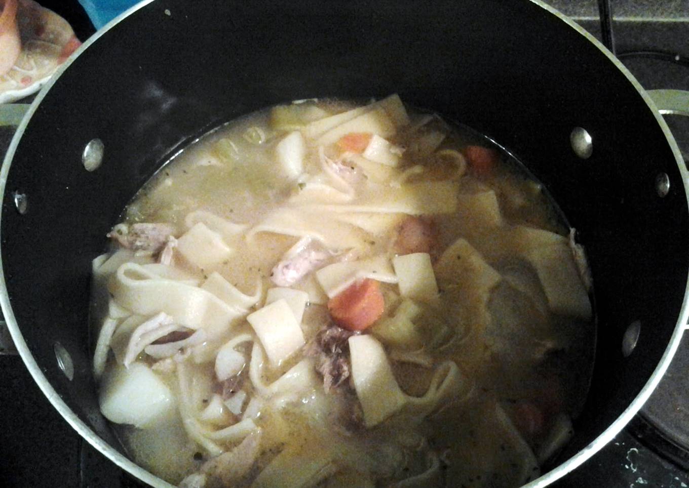 home made chicken noodle soup