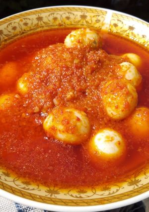 Foto resep Sambal Merah Padang telur puyuh