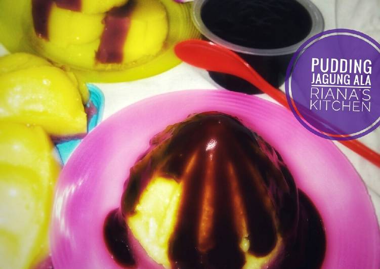 Resep #pudding jagung vla coklat&gt;ala riana&#39;s kitchen, Sempurna