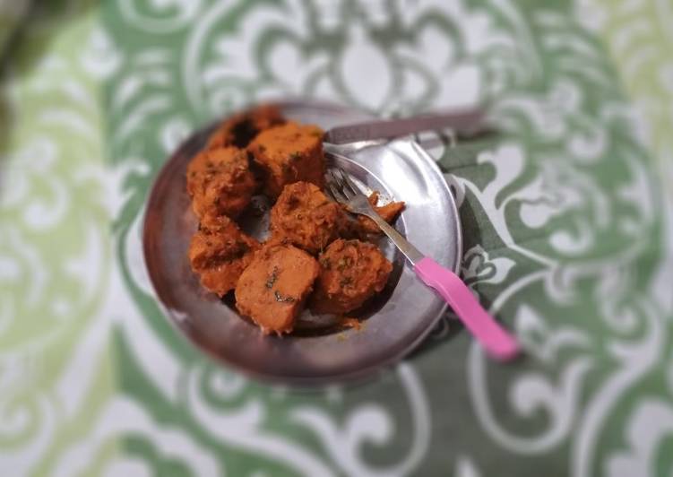 Recipe of Any-night-of-the-week Dry Soya Chaap