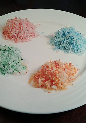 A picture of Coloring Shredded Coconut.
