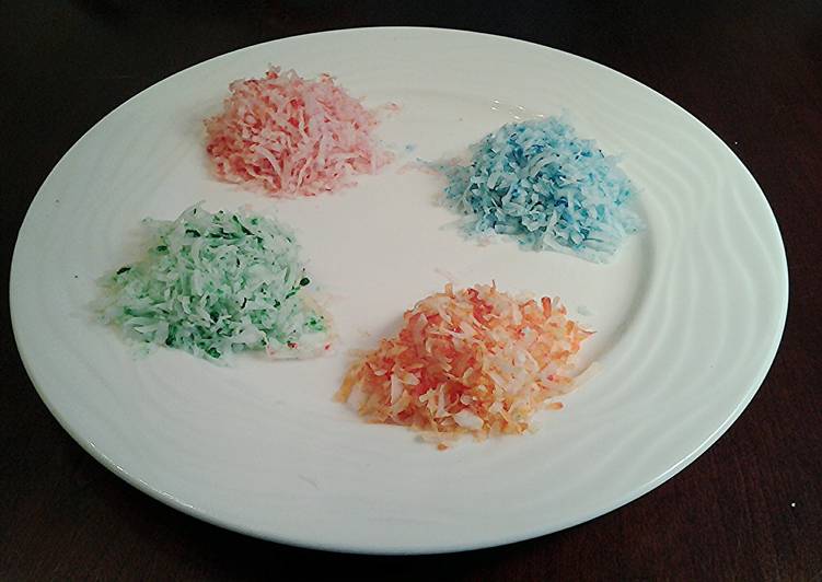 Step-by-Step Guide to Make Favorite Coloring  Shredded Coconut