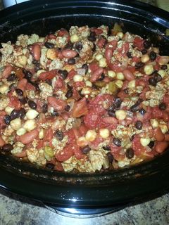 A picture of Three Bean Turkey Chili.