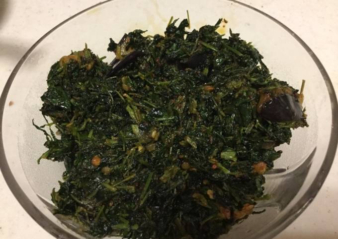 Steps to Make Perfect Methi brinjal subji