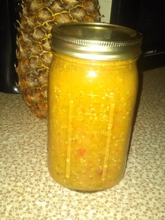 A picture of Tomatillio sauce or salsa.