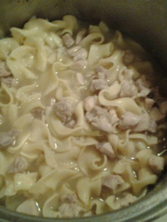 A picture of Healing chicken soup.