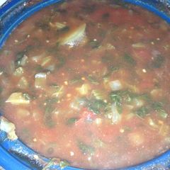 Crockpot Vegetable Soup (low salt) A picture of Crockpot Vegetable Soup (low salt).