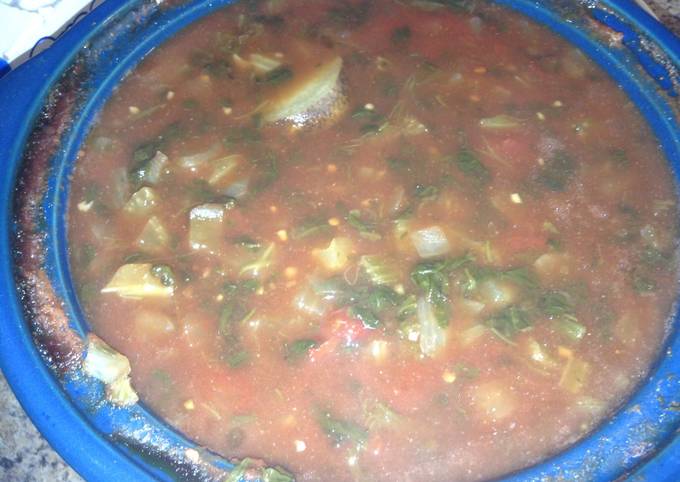 How to Prepare Homemade Crockpot Vegetable Soup (low salt)