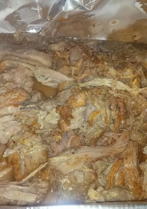 A picture of Momma's simply amazing carnitas.