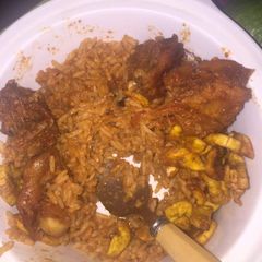A picture of Jollof rice.