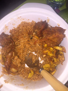 A picture of Jollof rice.