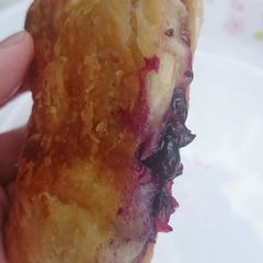 A picture of Camembert Cheese And Blueberry Puff Pastry.